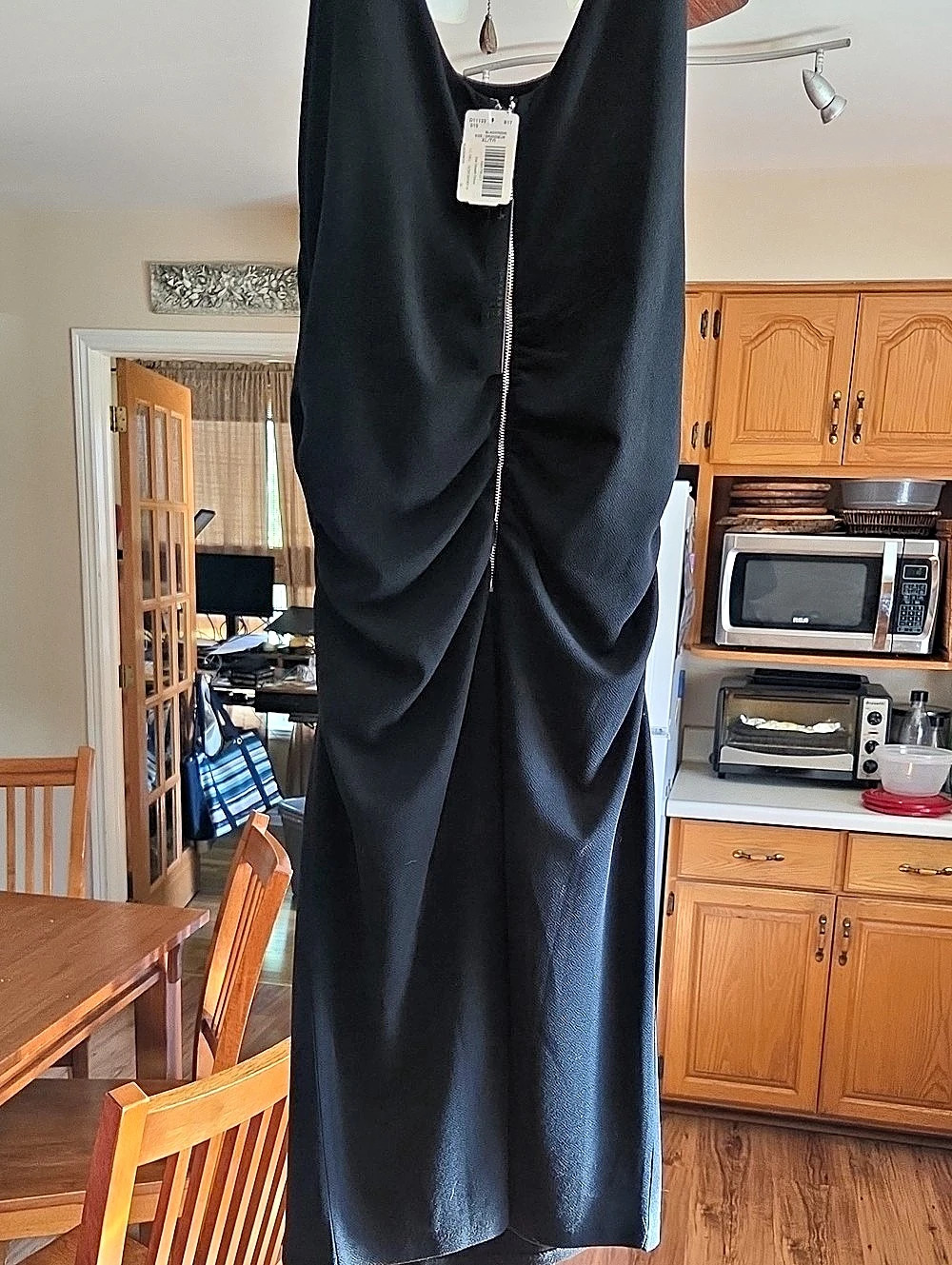 Knit Sheath Dress Black Size XL NWT